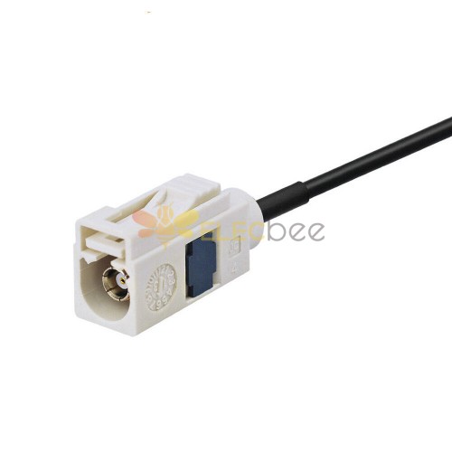 Fakra B Code White Jack To Straight Jack Adapter RG316 RF Pigtail Cable ...