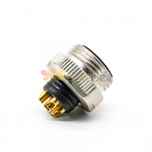 7/8 Connector 5 pin Over molded Male Connector Solder For Cable Shielded Straight