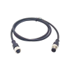 10 pièces M12 8Pin câble d\'extension A-codage mâle à femelle connecteur droit 1M AWG24 PVC câble noir