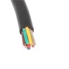 10 Stück M12 8-poliger Kabelstecker A-Codierung, gerader Stecker, geformtes 1 m AWG24-PVC-Kabel, schwarz