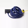 25Pin D-Sub Kabel Stecker gerade zu M12 Buchse 17 Pin A-Coding blau Kabelkabel 1M AWG26 Unshiled