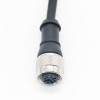 Câble d\'extension M12 3Pin femelle A Code connecteur droit câble moulé 5M AWG22