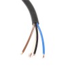 M12 4-adrige A-kodierte gerade Buchse Geformtes 1,5 m AWG22 schwarzes PVC-Kabel mit einem Ende