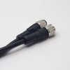 M12 5 Pin Female A Code Double Ended Cable Straight Industrial Waterproof Unshiled 1M AWG22