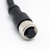 M12-Kabelkonfektion, Buchse, gerade, 12-polig, Stecker, Luftfahrtbuchse, elektrisches Kabel, 1 m, AWG26, A-Code