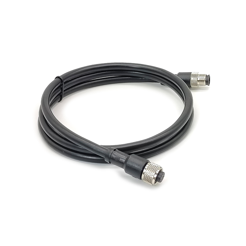 Conector do cabo do sensor M12 12 pinos macho para fêmea um código 180 graus conector à prova d\'água industrial 1 m awg26