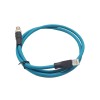 M12 X Coded To RJ45 Cable Assembly 180 Degree M12 8 Pin Male To RJ45 8P8C Male With Blue Plastic Cable 1M AWG24 5m