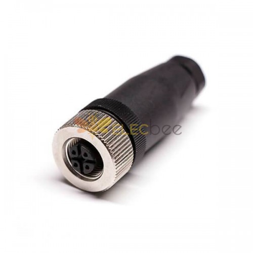 10 pcs M12 Field Wireable Connector B Code Straight 5pin Female Non-shield connector