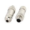 10pcs M12 5Pin Straight Plug A Code Male Shield Connector With Screw Termination Waterproof