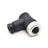 4 pino M12 Conector Feminino Fenda-joint Conector 90 Grau Não-Shield