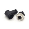 4 pino M12 Conector Feminino Fenda-joint Conector 90 Grau Não-Shield