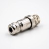 M12 5 Pin Connector Female Straight Shield Field Wireable Connector Crimp Type for Cable