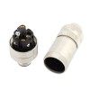 M12 5Pin Straight Plug Un Connettore Scudo Maschio Codice con Avvitato