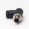 M12 A Coded Cconnector angolo retto 8 Pin Maschio Screw-Joint con Plastica Shell Unshiled Impermeabile