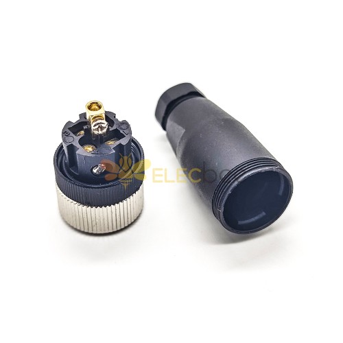 M12 B Coded IP67 Circular Connectors 5Pin Female Unshiled Plug Screw Termination Waterproof