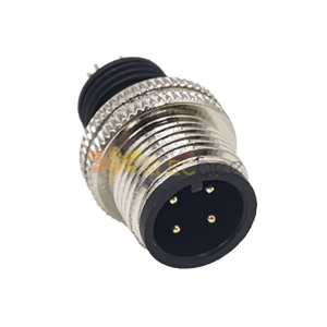 M12 Molded Cable Connector A Code Straight 4pin Male Non-shield connector