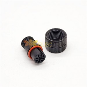 M12 Molded Cable Connector A Code Straight 5pin Female Non-shield connector