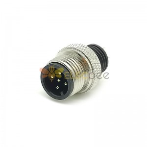 M12 Molded Cable Connector A Code Straight 5pin Male Non-shield connector