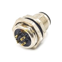 M12 Panel Receptacles A Code Straight 4pin Male Non-shield connector