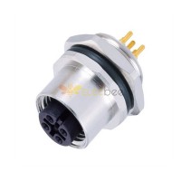 M12 Panel Receptacles A Code Straight 5pin Female Non-shield connector