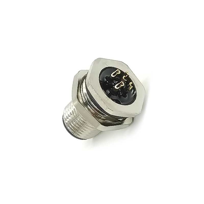 M12 Panel Receptacles A Code Straight 5pin Male Non-shield connector