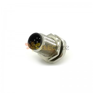 M12 Panel Receptacles A Code Straight 8pin Male Non-shield connector