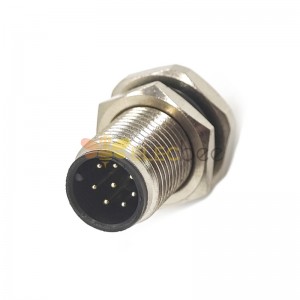 M12 Panel Receptacles A Code Straight 8pin Male Non-shield connector