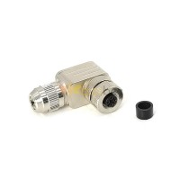 M12 Field Wireable Connector A Code Right Angle 5pin Female Shield connector