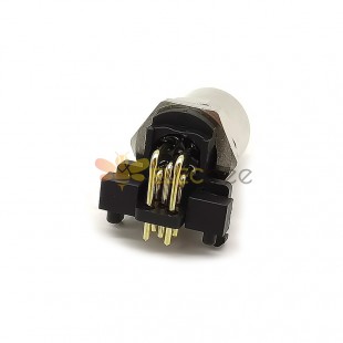 M12 Panel Receptacles A Code Right Angle 5pin Female Non-shield connector