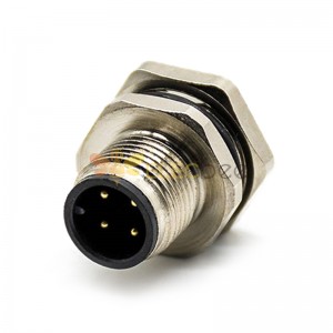 M12 Panel Receptacles A Code Straight 5pin Male Non-shield connector