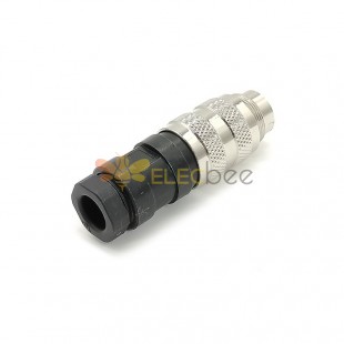 Industrial Connector Signal M16 14 Pin Straight Waterproof Male Cable Plug Non-Shield