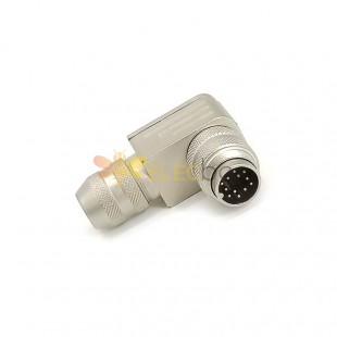 IP67 waterproof 12 pin male M16 Field wireable cable connector Circular aviation plug 5A 125V