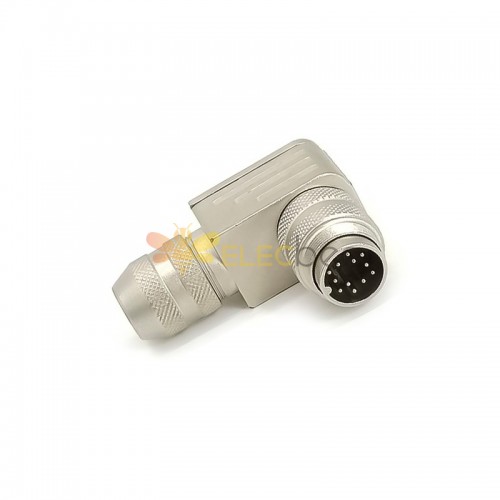 IP67 wasserdichter 12-poliger M16-Stecker, vor Ort konfektionierbarer Kabelstecker, Luftfahrt-Rundstecker, 5 A, 125 V