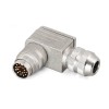 M16 IP68 Winkelstecker 19Pin 5A 125V Abschirmung Löttyp für 6.0-8.5mm Kabel