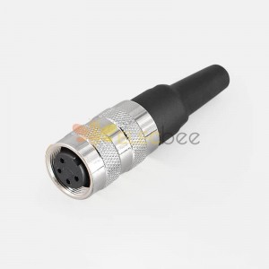 Circular IP67 Waterproof Plug female Connector 4Pin M16 J09 Connector