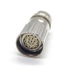 Connettori circolari M23 17 Pin Cavo femminile Plug Straight Metal Joint Segnale Circolare Scudo