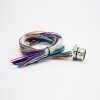 M23 Cable 19Pin Male Waterproot Socket High Flexibility Wiring Harness For Industrial Robot Shield With 75CM 20AWG Wire