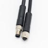 M5 Molding Cable Plug Double Ended Cordset Waterproof Non-Shield M5 4Pin Female Plug To 4Pin Male Plug With 1M 26AWG Wire 1m