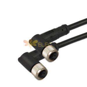 5pcs M8 3 контактный датчик кабель для 3 Pin женский Plug формовка тип с 1M 24AWG Кабель