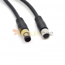 Hochwertiger Stecker Stecker 2-poliges Kabel IP20 gerader Winkel 1 Paar  Audio