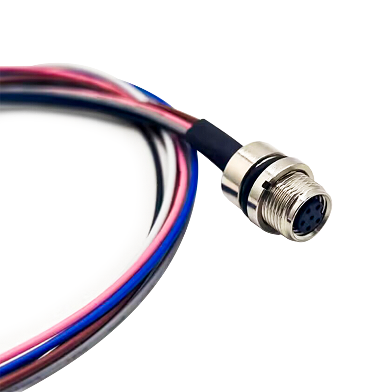 10 pcs M8 6Pin Connecteur câble de soudure circulaire droite étanche à une prise de montage avant de codage avec câble 50CM 26AW
