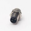 M8 Connector Screw Waterproof Socket Male Straight 3 Pin Front Blukhead Solder Cup for Cable