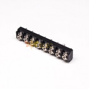 Blocco terminale a 8 pin dritto attraverso il foro PCB Montaggio Nero