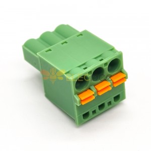 Connettore a blocchi terminali collegabile Spring PCB Green Vertical Type