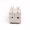 白色接線端子2芯彎式插板接PCB板安裝螺釘式接線端子 5.08mm