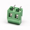 PCB Vidalı Terminal Konektörleri 2pin Sağ Açılı Yeşil Delik 5.0mm