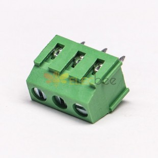 綠色接線端子螺釘式3芯直式連接器插PCB板 5.08mm