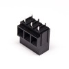 PCB Universal Vidalı Terminal Blokları Düz Siyah PCB Delikten Montaj 5.0mm