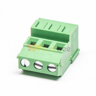 綠色接線端子3芯直式接PCB板螺釘式 3.50mm
