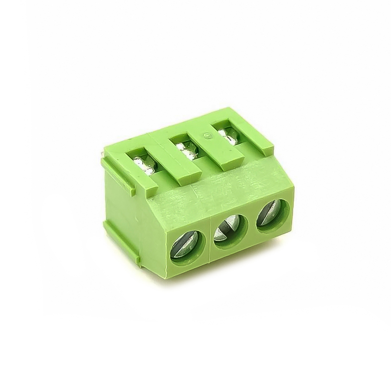 Vidalı Terminal Blok 3pin düz PCB Mount Yeşil Konektör 3.50mm